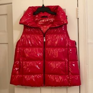 Calvin Klein Performance red puffer vest